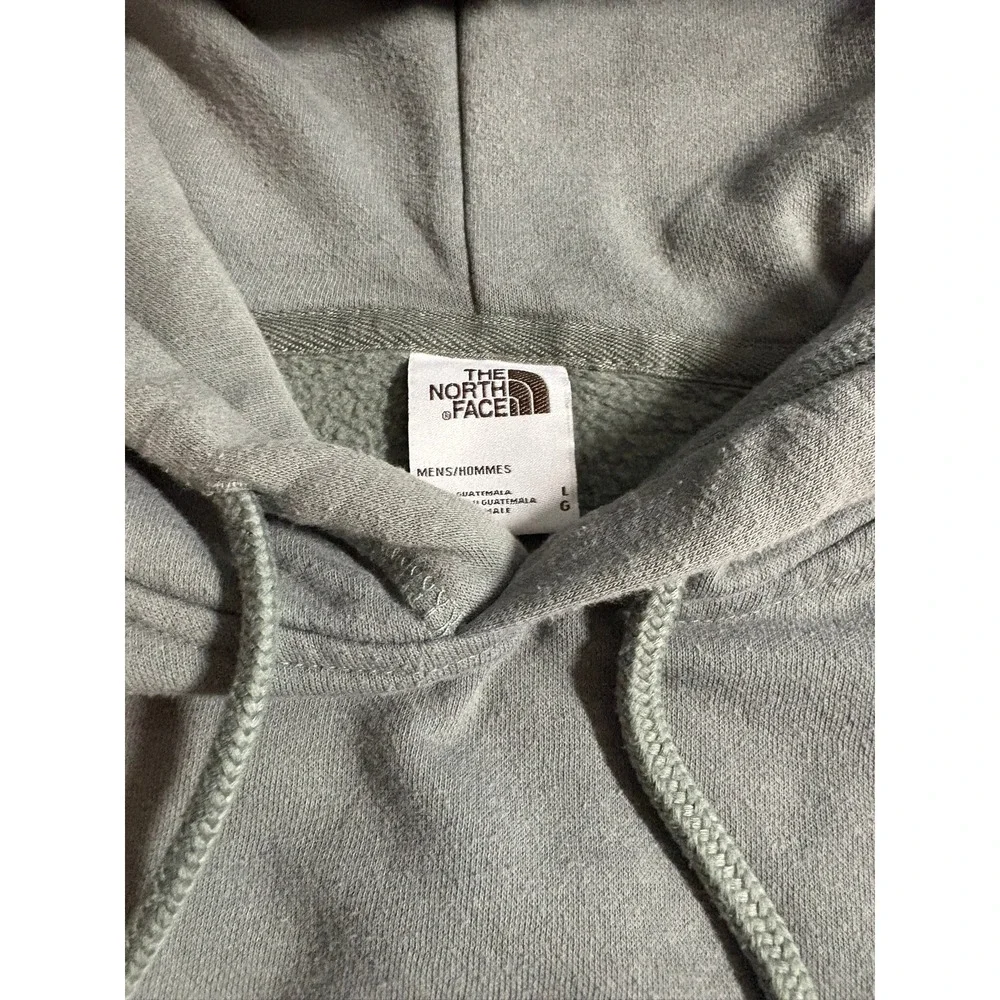 The North Face Heritage Patch Hoodie L Sage Green Pullover Fleece Men